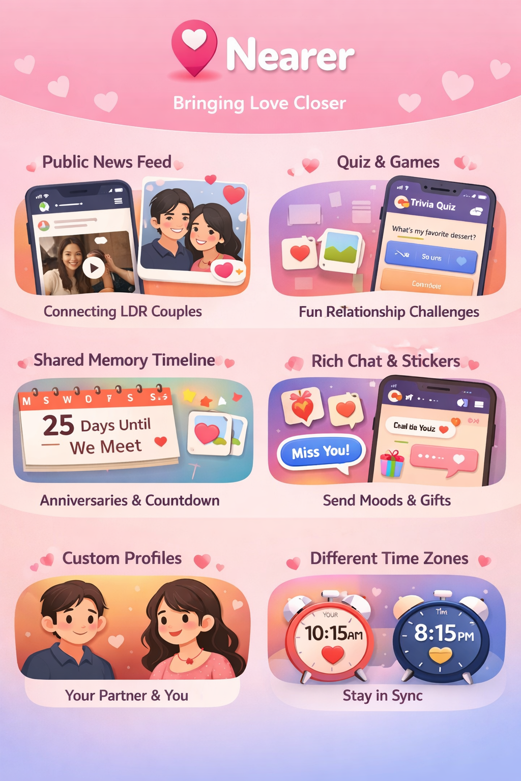 Nearer App Features
